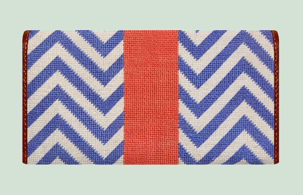 Chevron Blue Back